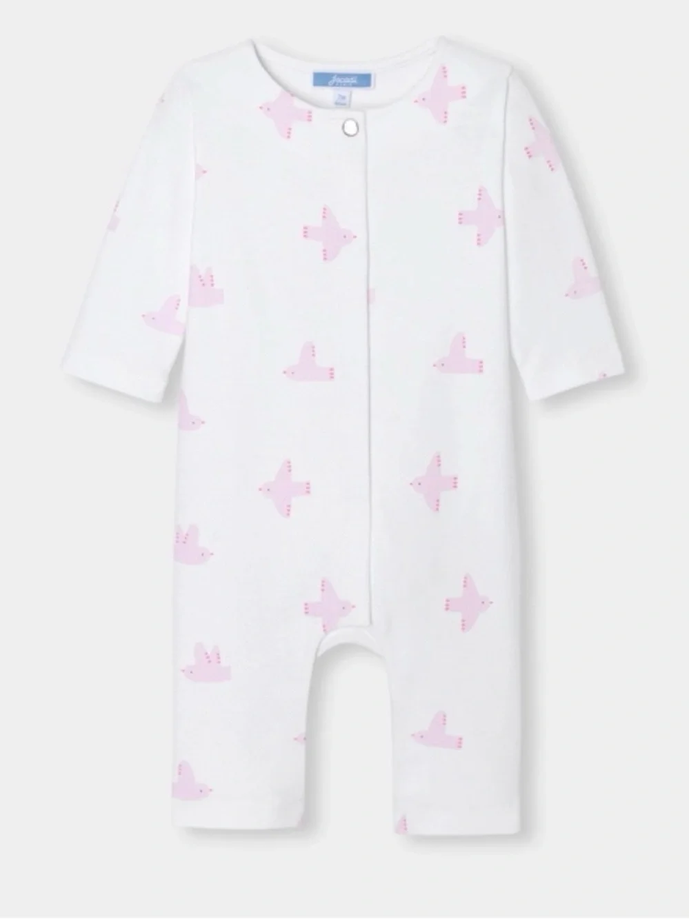 Jacadi Baby Girl Jumpsuit Pink Birds
